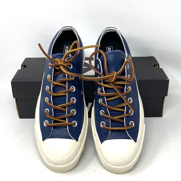Converse Chuck 70 Low Top Leather Blue Women's Size Sneakers Custom 165507C-ENG - Picture 9 of 15